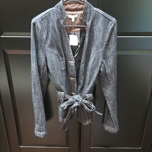 Vintage NEW with Tags. 12 Misses Fashion Bug  Denim Blazer with Belt